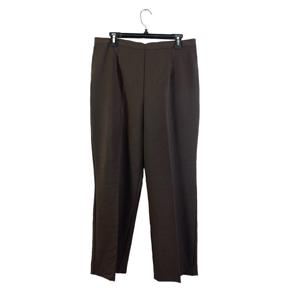 Alfred Dunner Women's Monaco Brown Pants